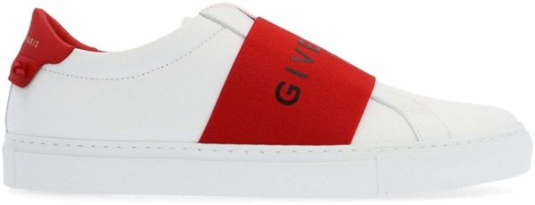 Givenchy Luxury Fashion Women's Red and White Slip-On Sneakers Designer Shoes