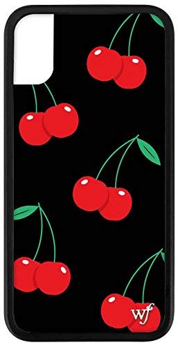 Wildflower Cherry Pop iPhone X and XS Black Cases VSCO
