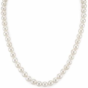Women's Tumblr Necklace White Freshwater Cultured Pearl