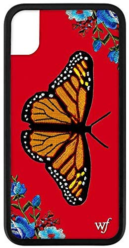 Wildflower Butterfly Red Case iPhone XR Girly Stylish Cases