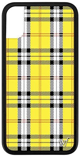 Wildflower Yellow Plaid iPhone X and XS Girly Stylish Cases
