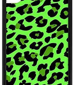 Wildflower Neon Green Leopard iPhone XR Max Stylish Cases