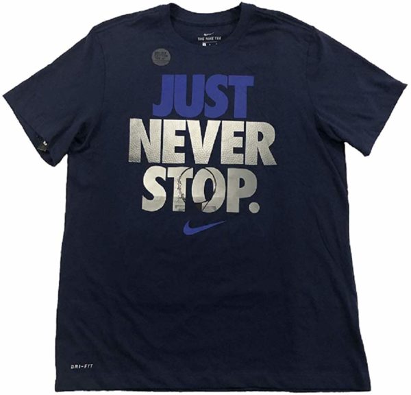 Nike Men's Dri-Fit T-Shirt Basketball Graphic Tee Navy Blue