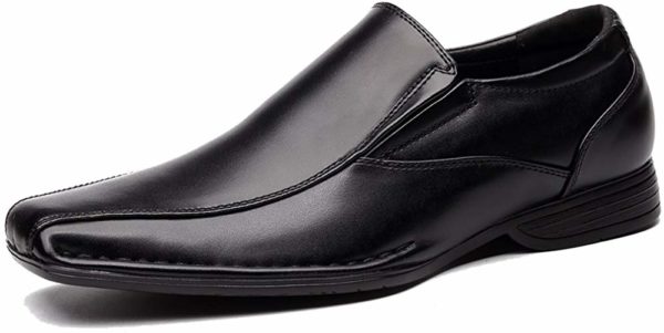 Men's Classic Formal Slip On Leather Black Modern Shoes