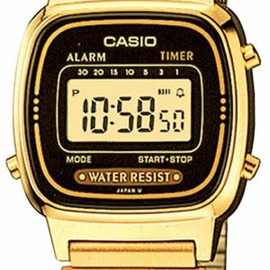 Women's Vintage Casio Gold Original Watch Alarm Digital