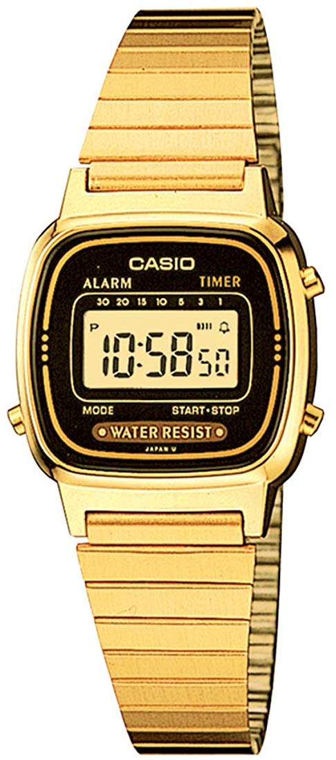 Women's Vintage Casio Gold Original Watch Alarm Digital