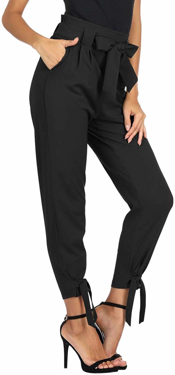 Women's Business Causal High Waisted Black Classy Pants