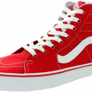 Red Sk8-Hi Vans High-Top Skate Shoes Unisex