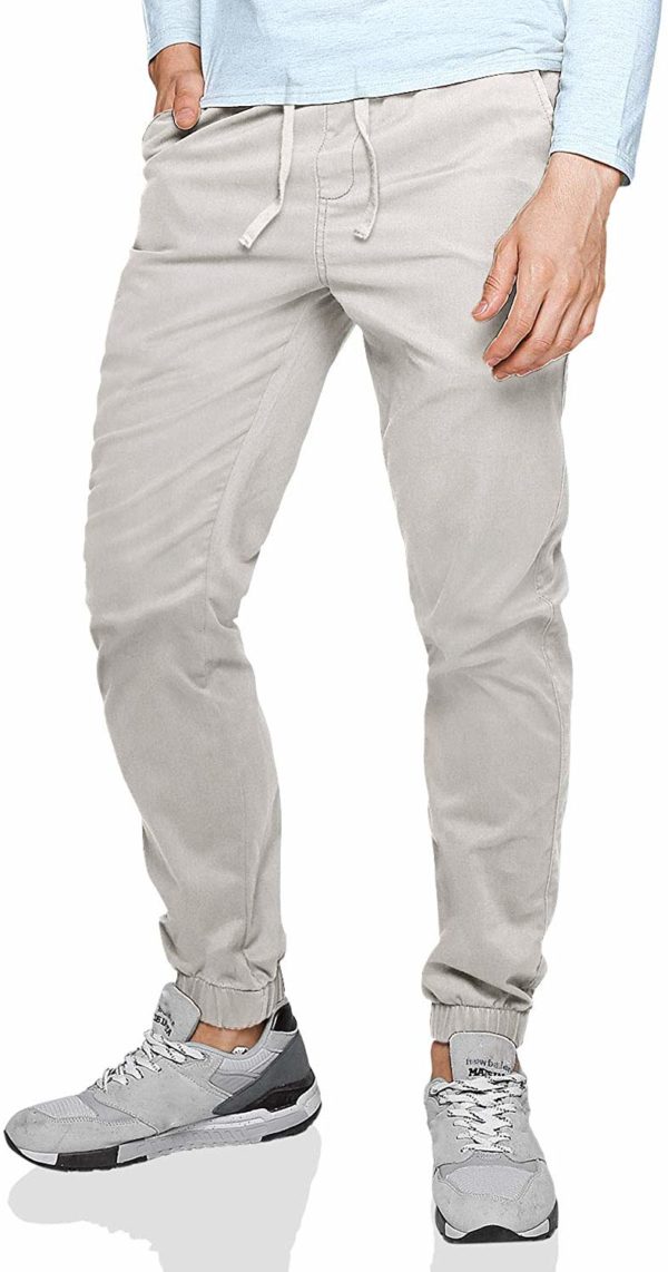 Men's Classy Formal White Casual Chino Jogger Pants
