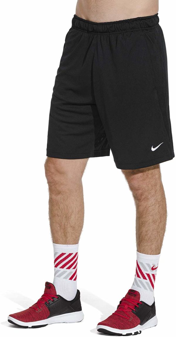Men's Nike Dry Training Athletic Casual Long Black Shorts