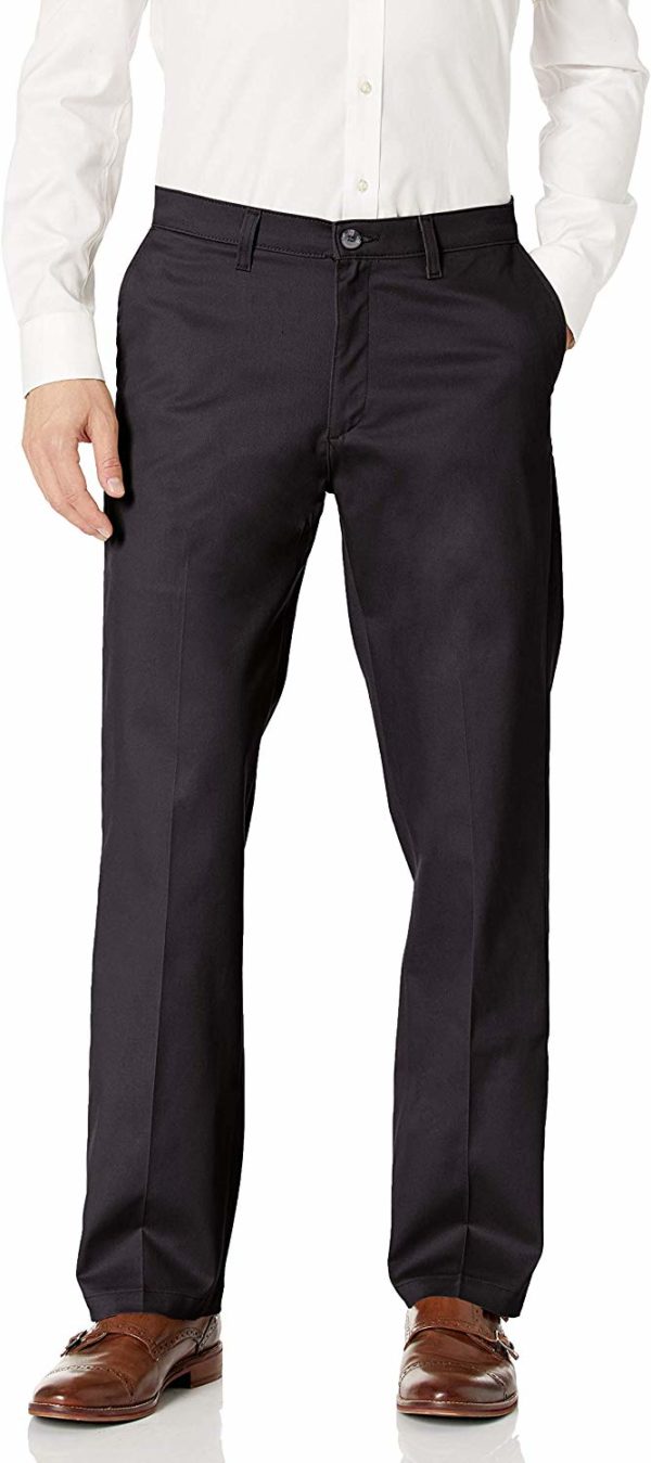 Men's Classy Formal Black Stretch Relaxed Pants