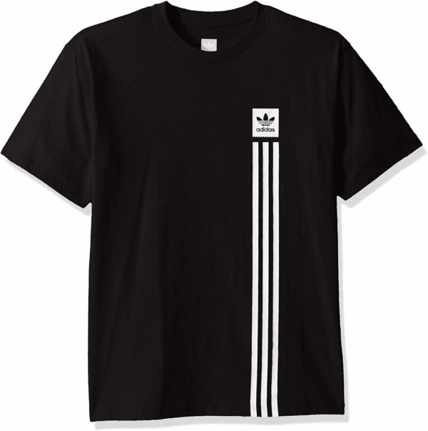 adidas Originals Men's Skate Black Tee Blackbird Pillar T-Shirt