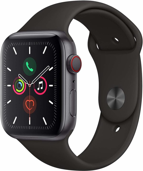 Space Gray Apple Watch Series 5 GPS + Cellular Black Band
