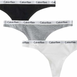 Calvin Klein Underwear Women's Cotton Thong Panties Pack