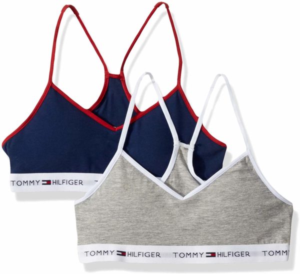 Tommy Hilfiger Cotton Crop Top Bra Bikini Top 2 Pack