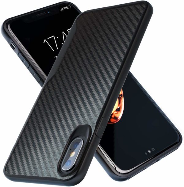 Men's Slim Scratch Resistant iPhone X/XS Carbon Case 2020