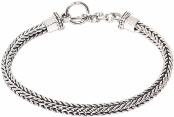 925 Sterling Silver Men's Chain Stylish Bracelet