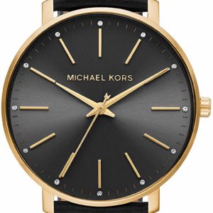 Women's Michael Kors Black and Gold Quartz Watch