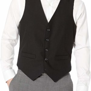 Men's Slim Suit Black Formal Vest Business 2020 Style