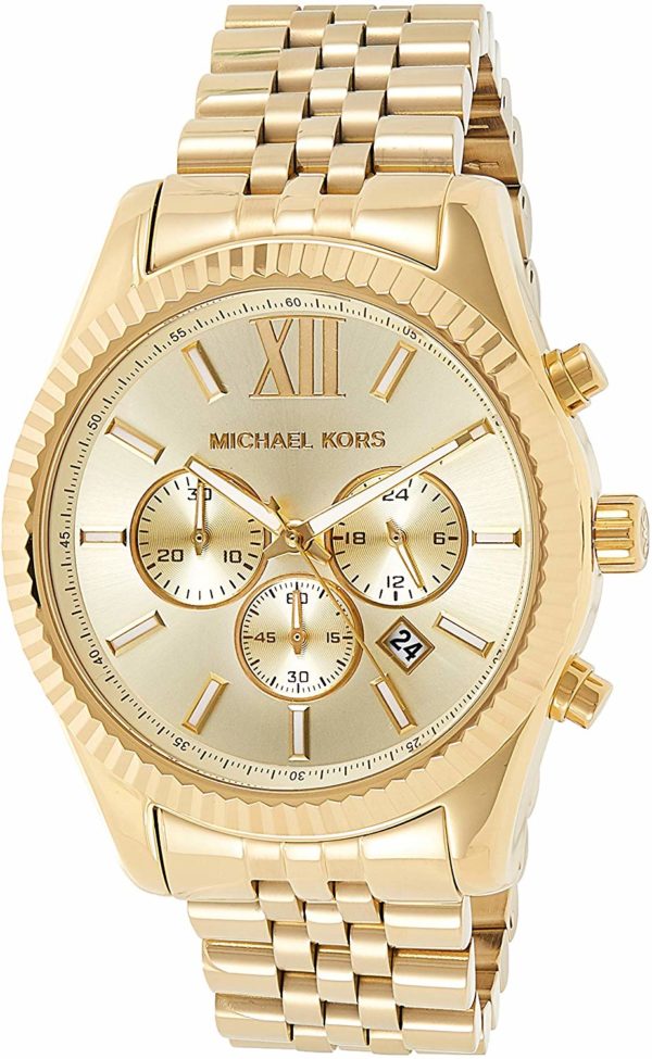 Michael Kors Men's Lexington Chronograph Golden Watch
