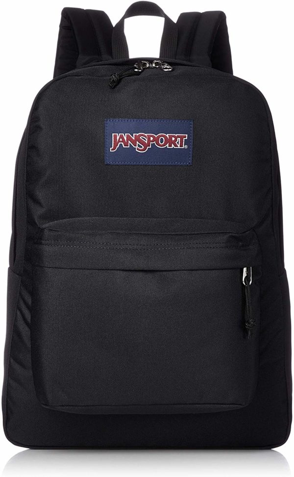 JanSport Superbreak Black Backpack School Bag